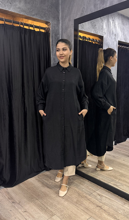 Afili Ayrobin Gömlek SİYAH - 1