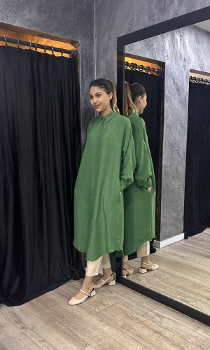 Afili Ayrobin Gömlek YEŞİL - 2