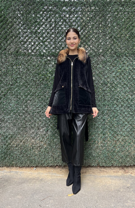 Bey's Angora Yelek SİYAH - 2