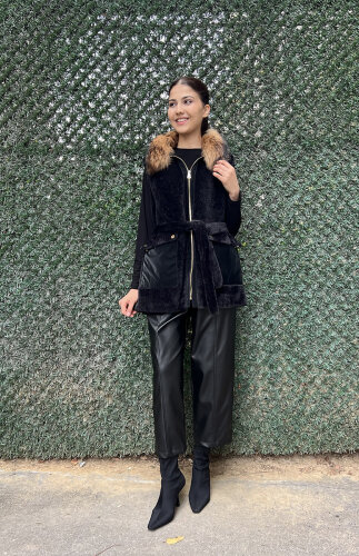 Bey's Angora Yelek SİYAH - 3