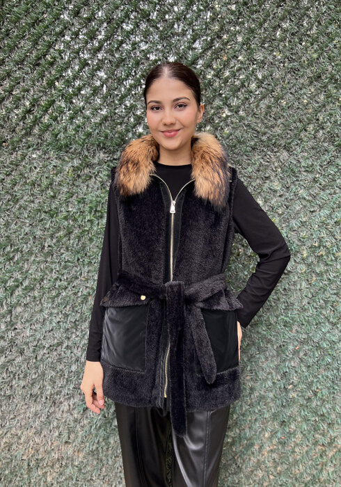 Bey's Angora Yelek SİYAH - 1