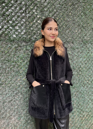 Bey's Angora Yelek SİYAH - 4