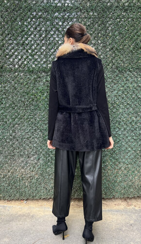 Bey's Angora Yelek SİYAH - 5