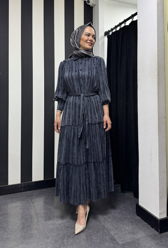 Bey's Design Adem Minal Elbise LACİVERT - 2