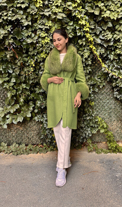 Bey's Design Alpaka Kısa Kürk YEŞİL - 1