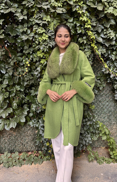Bey's Design Alpaka Kısa Kürk YEŞİL - 2
