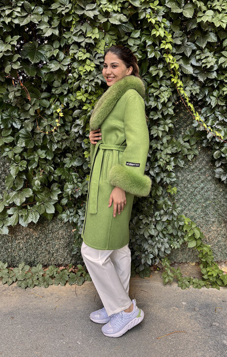 Bey's Design Alpaka Kısa Kürk YEŞİL - 3
