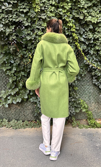 Bey's Design Alpaka Kısa Kürk YEŞİL - 4