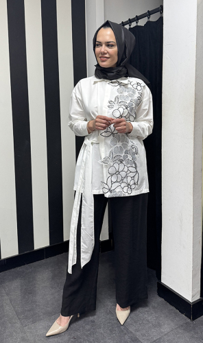 Bey's Design Dantel Gömlek EKRU - 3