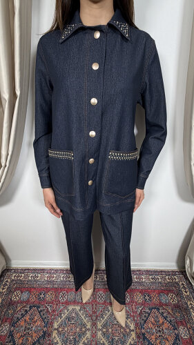 Bey's Design Denim Pantolon Takım DENİM - 4