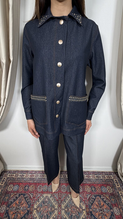 Bey's Design Denim Pantolon Takım DENİM - 4