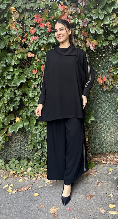 Bey's Design Grogenli Pantolon Takım SİYAH - 2