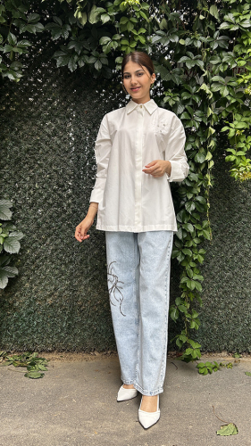 Beys Design Mimoza Gömlek EKRU 