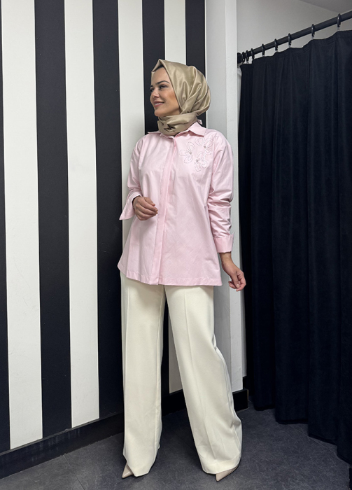 Beys Design Mimoza Gömlek PEMBE - 3