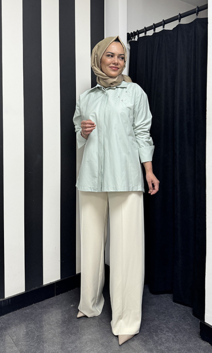 Beys Design Mimoza Gömlek YEŞİL - 2
