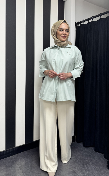 Beys Design Mimoza Gömlek YEŞİL - 1