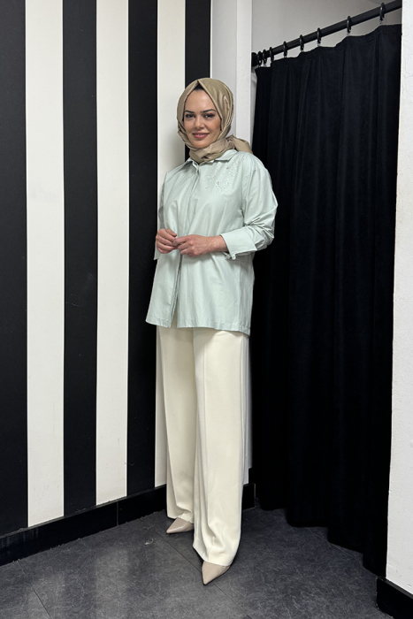 Beys Design Mimoza Gömlek YEŞİL - 3