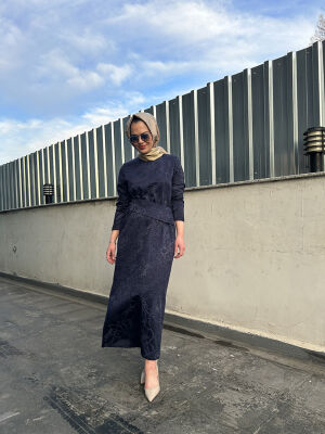 Bey's Kalem Elbise LACİVERT - 3