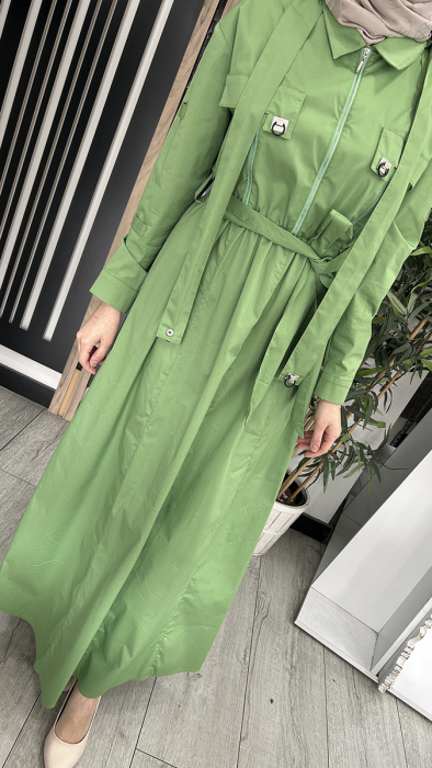 Ceremony Apoletli 3 Fermuarlı Paper Touch Elbise Amazon - 3