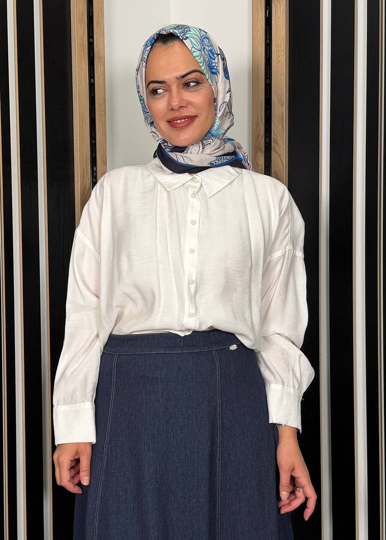 Ceremony Kolları Düğme Detaylı Miranda Kısa Gömlek EKRU - 1