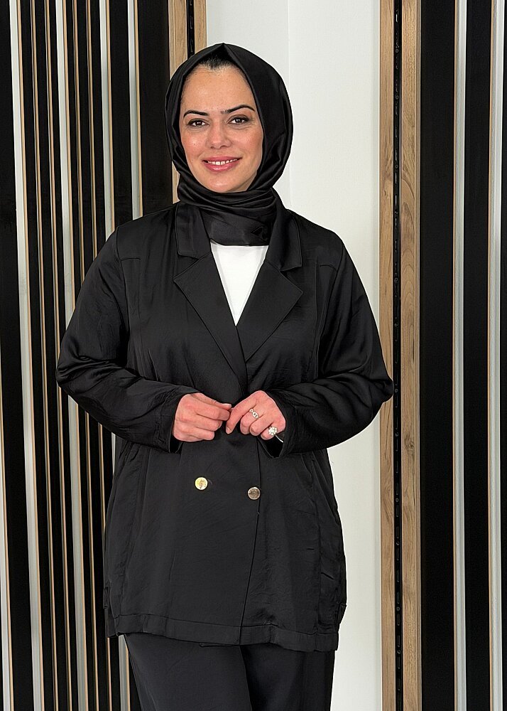 Ceremony Kruvaze Sapphire Ceket SİYAH - 2