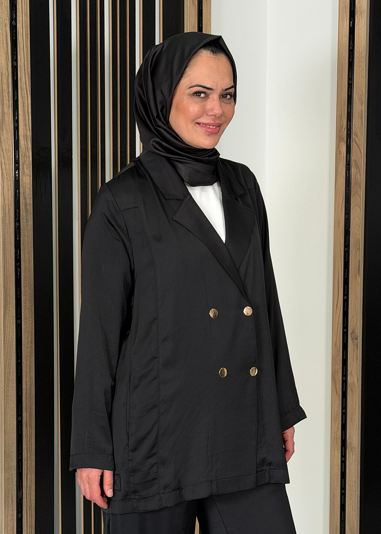 Ceremony Kruvaze Sapphire Ceket SİYAH - 3