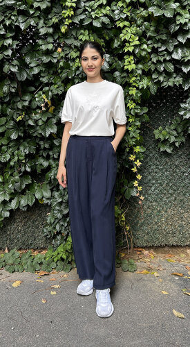 Ceremony Önden Pileli Pantolon LACİVERT - CEREMONY