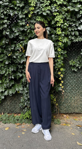 Ceremony Önden Pileli Pantolon LACİVERT - 2