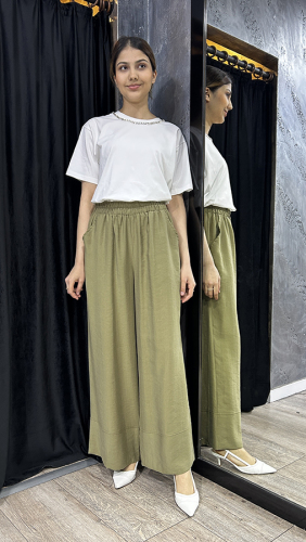 Ceremony Paçası Double Dikiş Pasion Pantolon HAKİ - 2