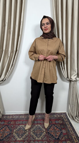 Sentez Sofia Korsajı Apoletli Pantolon KAHVE - 2