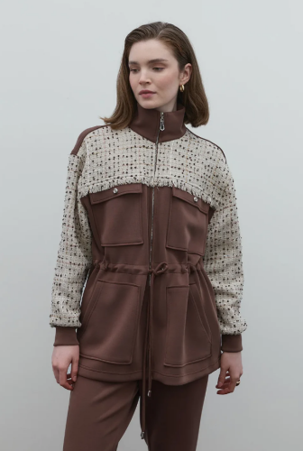 Clande Belden Büzgülü Tüvit Detaylı Tunik KAHVE - 2