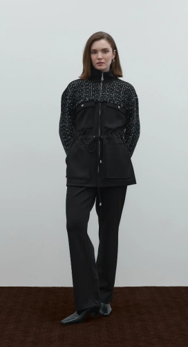 Clande Belden Büzgülü Tüvit Detaylı Tunik SİYAH - 5