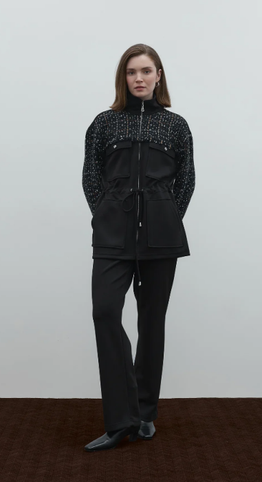 Clande Belden Büzgülü Tüvit Detaylı Tunik SİYAH - 5