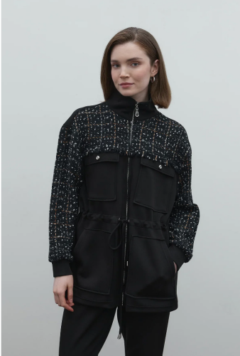 Clande Belden Büzgülü Tüvit Detaylı Tunik SİYAH - 7