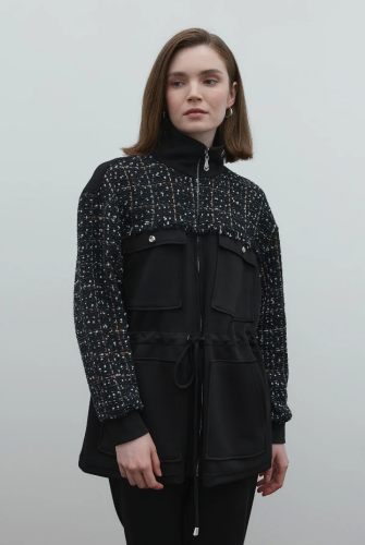 Clande Belden Büzgülü Tüvit Detaylı Tunik SİYAH - 8