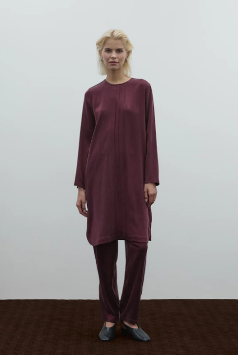 Clande Cupra Uzun Tunik BORDO - 2