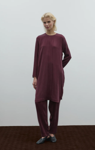 Clande Cupra Uzun Tunik BORDO - 3