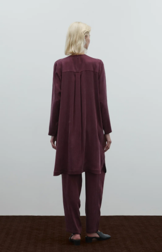 Clande Cupra Uzun Tunik BORDO - 4