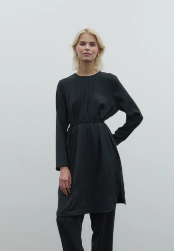 Clande Cupra Uzun Tunik SİYAH - 2