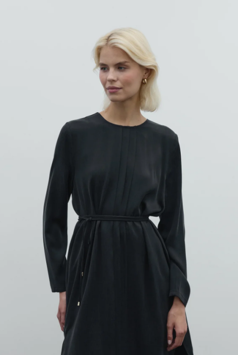 Clande Cupra Uzun Tunik SİYAH - 4