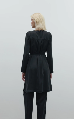 Clande Cupra Uzun Tunik SİYAH - 5