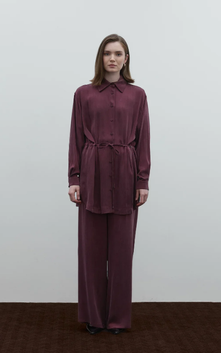 Clande Cupra Gömlek BORDO - 2