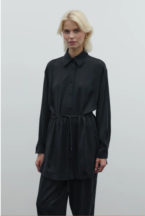 Clande Cupra Gömlek SİYAH - 1