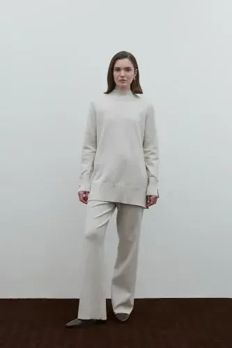 Clande Triko Pantolon EKRU