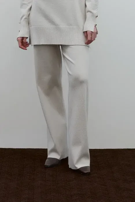 Clande Triko Pantolon EKRU - 2