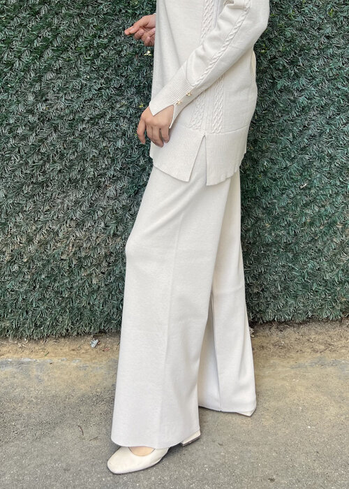 Clande Triko Pantolon EKRU - 2