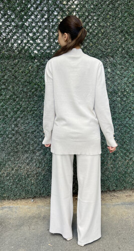 Clande Triko Pantolon EKRU - 3