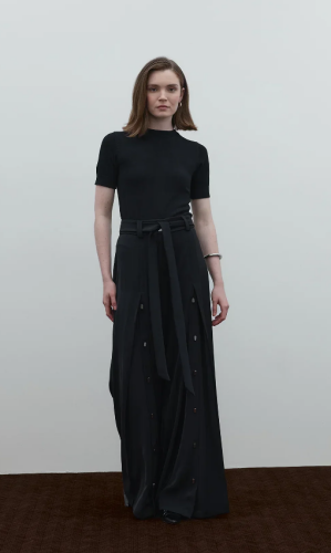 Clane Düğme Detaylı Pantolon SİYAH - 3