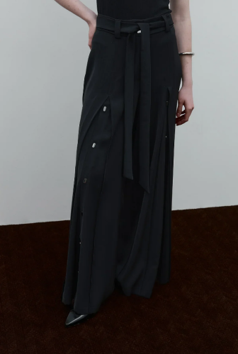 Clane Düğme Detaylı Pantolon SİYAH - 4