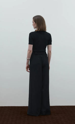 Clane Düğme Detaylı Pantolon SİYAH - 5